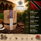 Coconut Nib Brittle | Dark Chocolate Coconut Brittle with Cocoa Nibs | Artisan Trinidad Confection