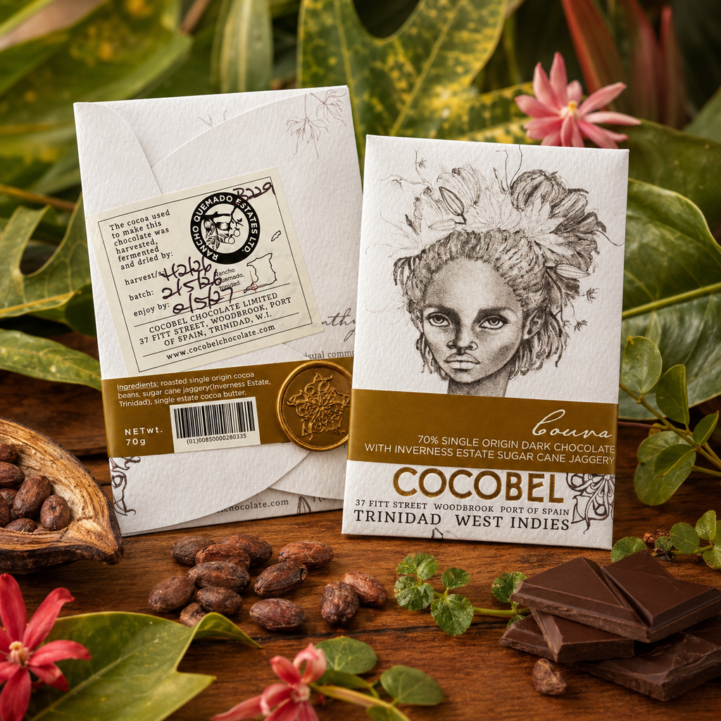 Couva 70% Dark Chocolate with Inverness Jaggery Sugar | Single-Estate Trinitario Chocolate | Award-Winning