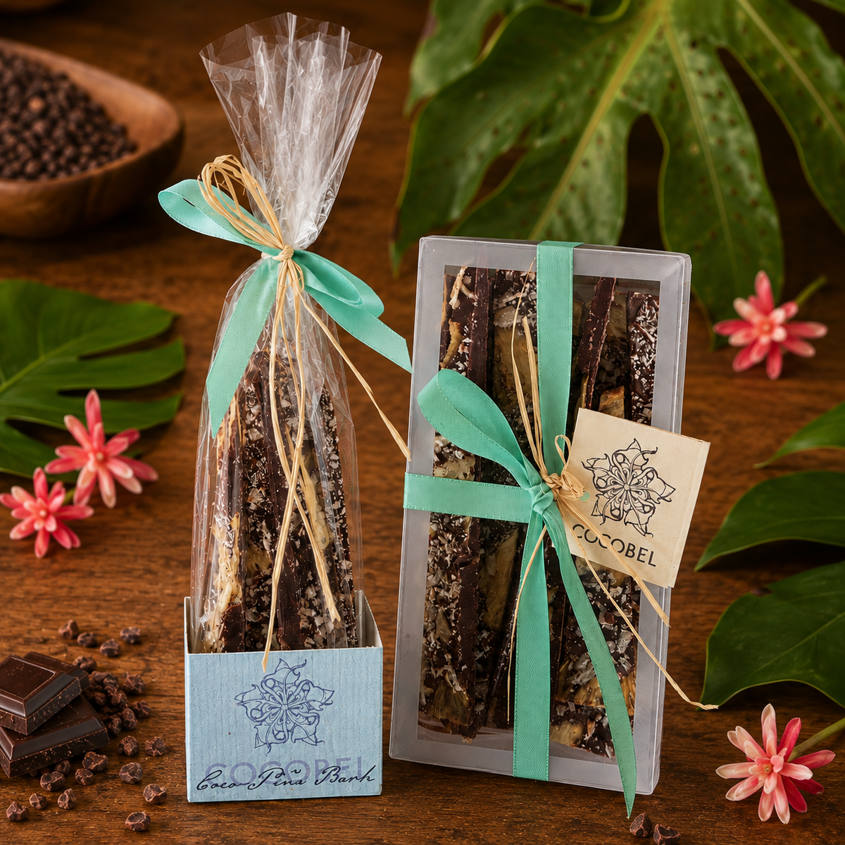 Coco Piña Chocolate Bark | 65% Dark Chocolate with Pineapple & Toasted Coconut