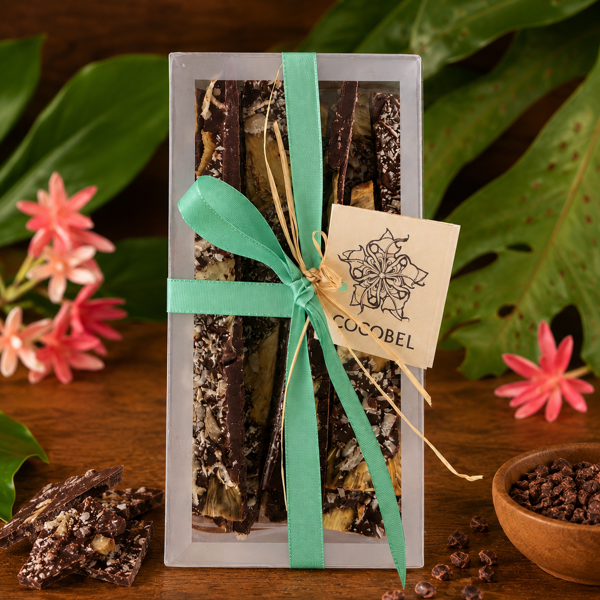 Coco Piña Chocolate Bark | 65% Dark Chocolate with Pineapple & Toasted Coconut