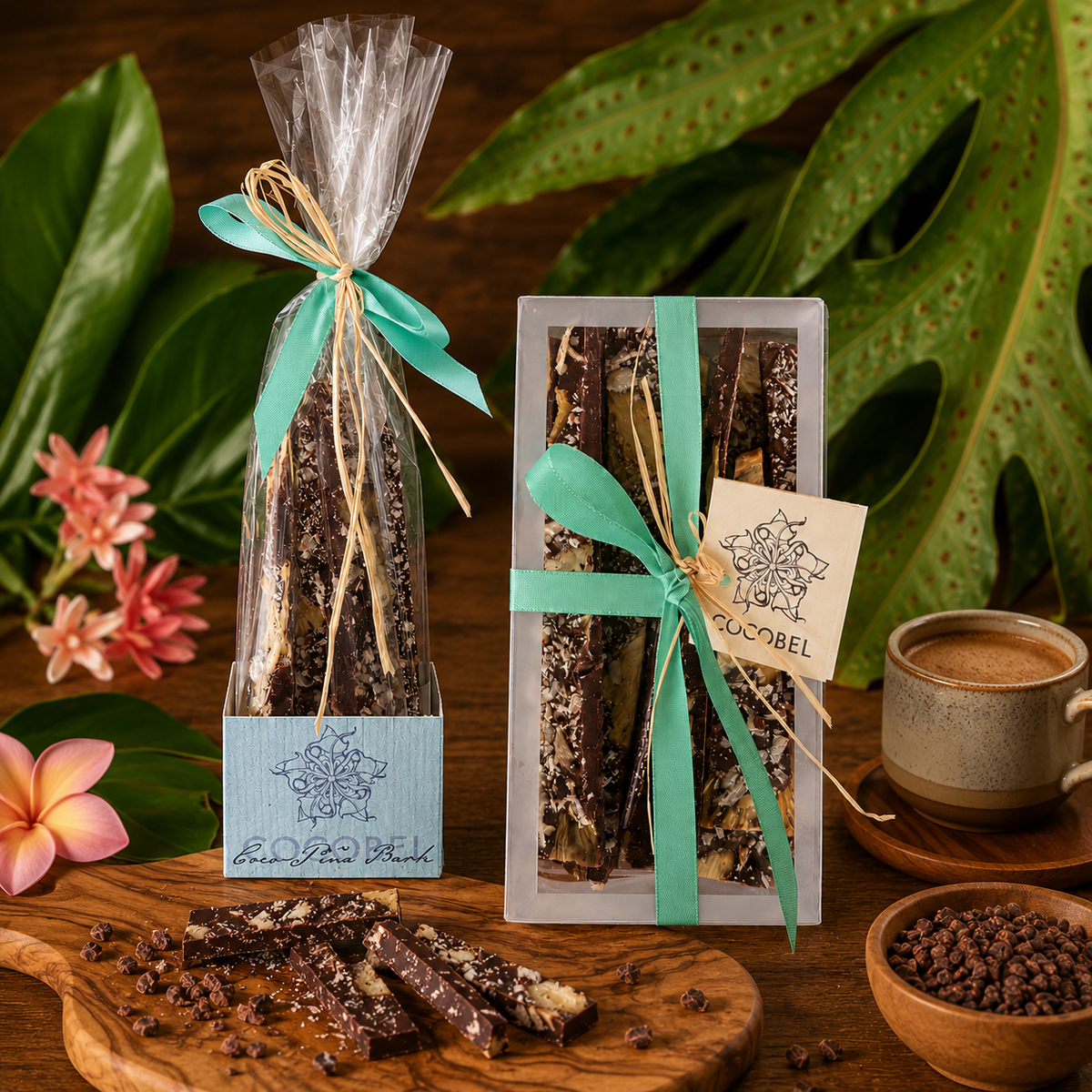 Coco Piña Chocolate Bark | 65% Dark Chocolate with Pineapple & Toasted Coconut