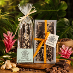 Ginger Chocolate Bark | 65% Dark Chocolate with Crystallised Ginger | Artisan Chocolate from Trinidad & Tobago