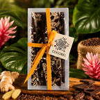 Ginger Chocolate Bark | 65% Dark Chocolate with Crystallised Ginger | Artisan Chocolate from Trinidad & Tobago
