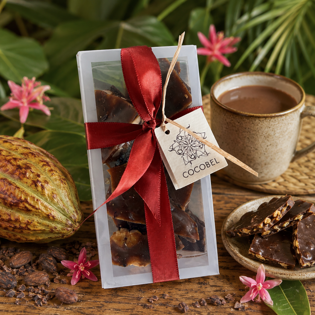 Hazelnut Coffee Toffee | Milk Chocolate Coffee Butter Toffee with Toasted Hazelnuts | Artisan Trinidad Confection