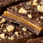 Hazelnut Coffee Toffee | Milk Chocolate Coffee Butter Toffee with Toasted Hazelnuts | Artisan Trinidad Confection