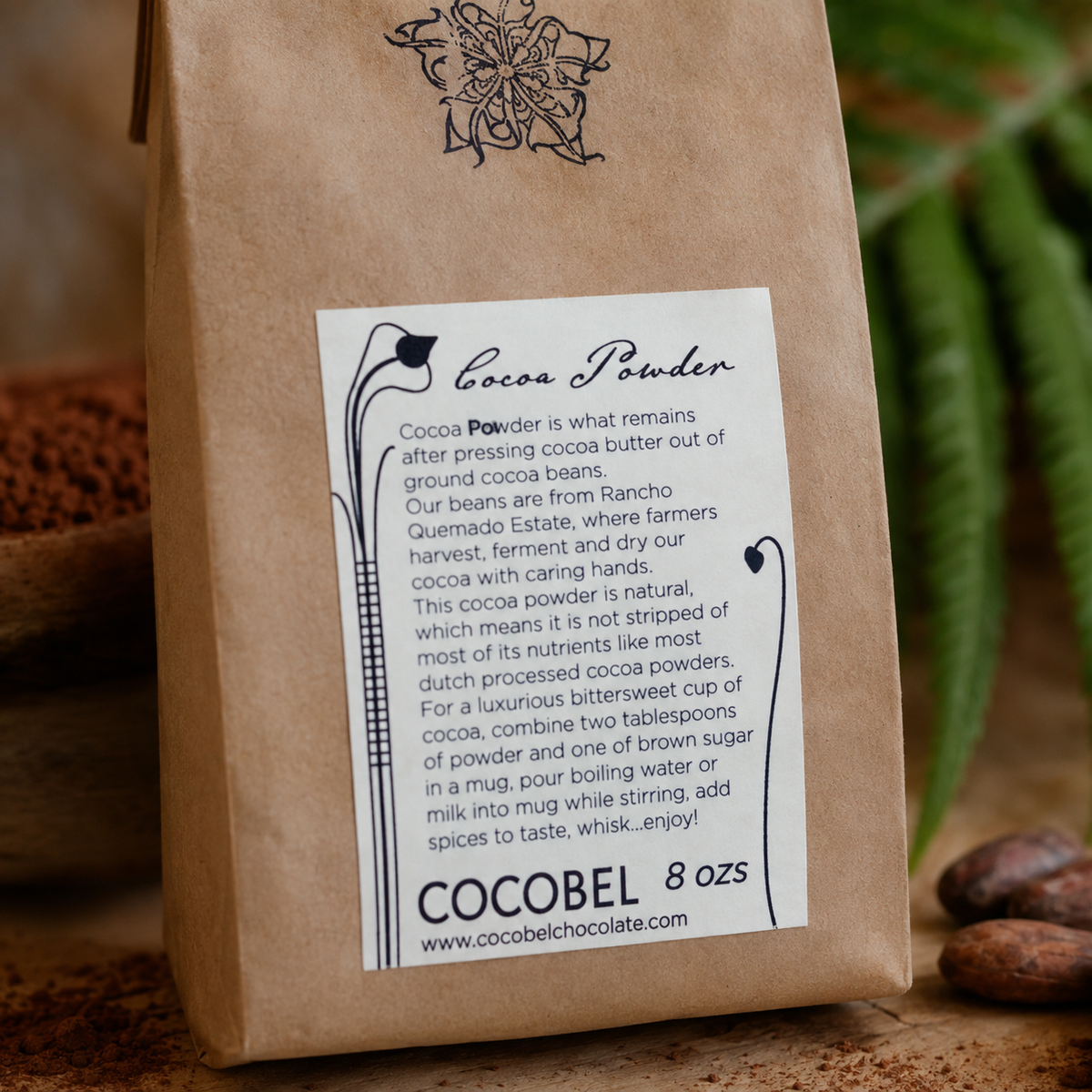 Natural Single-Origin Cocoa Powder | Non-Alkalized Premium Cocoa | Trinidad & Tobago