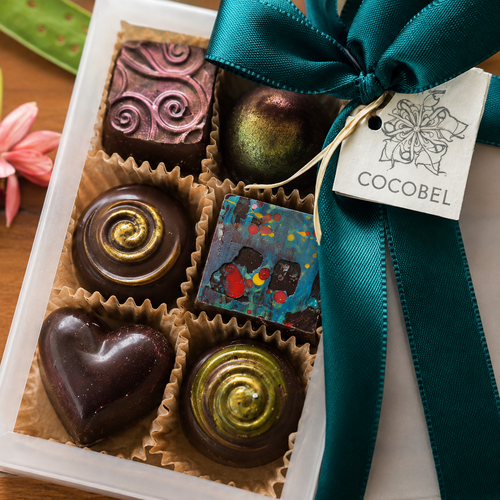 8 pcs Artisan Chocolate Bonbon Gift Collection | Handmade Bonbons from Trinidad & Tobago