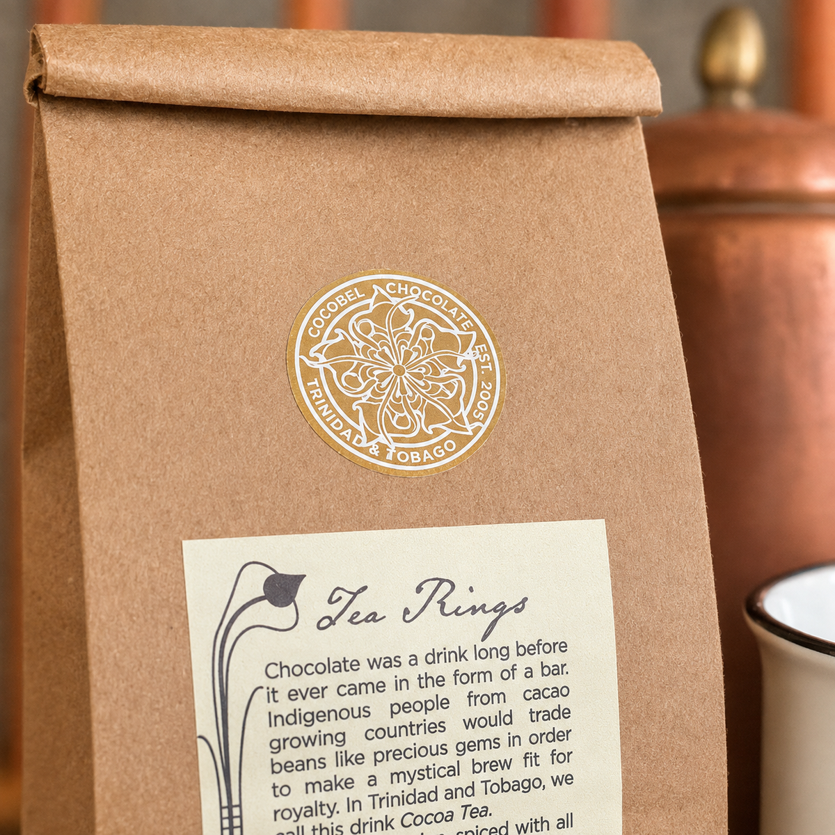 Cocoa Tea Rings | Spiced Drinking Chocolate | Traditional Trinidad & Tobago Cocoa Tea