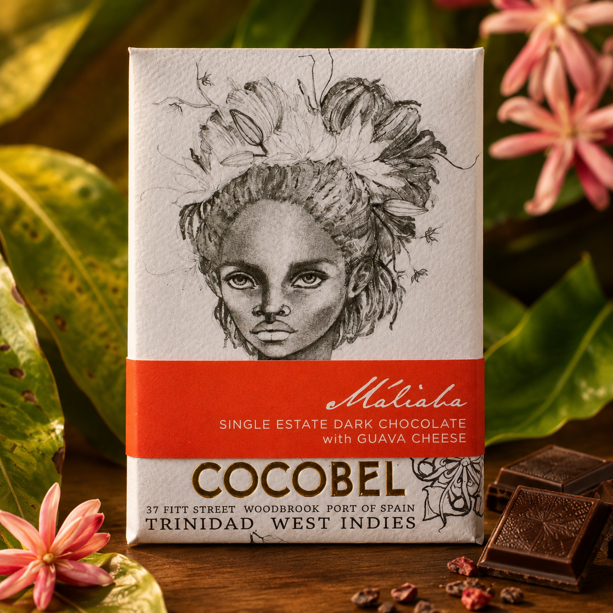 Máliaba 65% Dark Chocolate with Guava Cheese | Single-Origin Trinidad Chocolate | Award-Winning