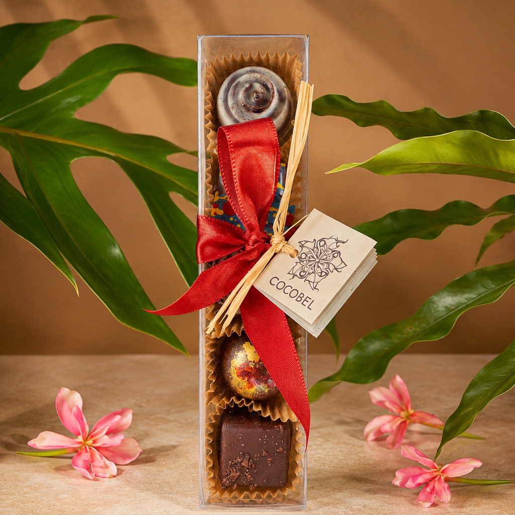 5 pcs Artisan Chocolate Bonbon Gift Collection | Handmade Bonbons from Trinidad & Tobago