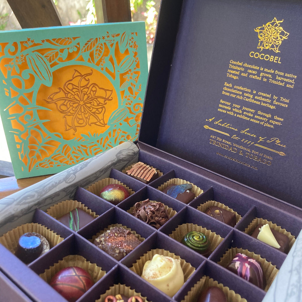 16-Piece Baigan Artisan Bonbon Gift Box | Luxury Trinidad Chocolate