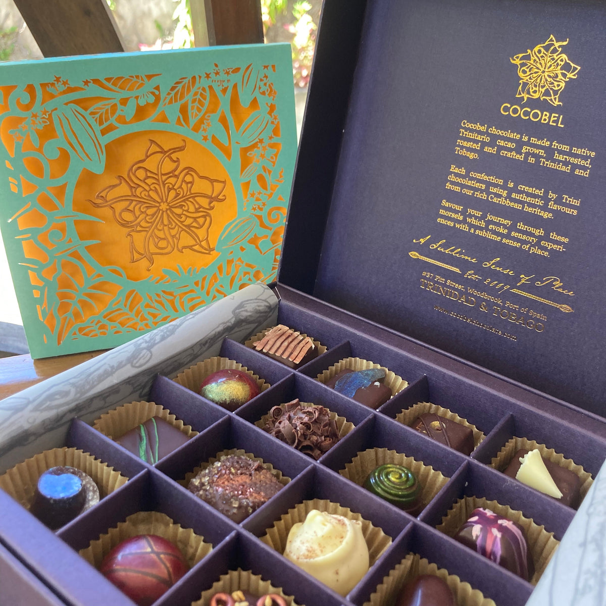 16-Piece Baigan Artisan Bonbon Gift Box | Luxury Trinidad Chocolate
