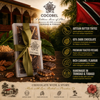 Pecan Toffee Crunch | 65% Dark Chocolate Butter Toffee with Toasted Pecans | Artisan Trinidad Confection
